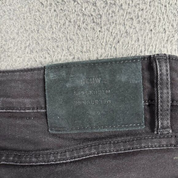 NEUW Denim Jeans Mens 34x32 Black Iggy Skinny Fit Stretch Casual - Picture 10 of 16